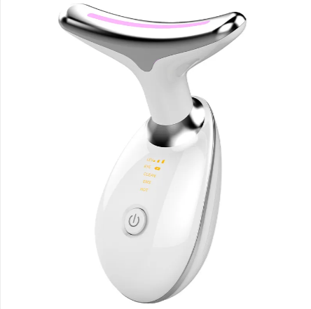 Masajeador para cuello con luz led, reafirma la piel y reduce arrugas