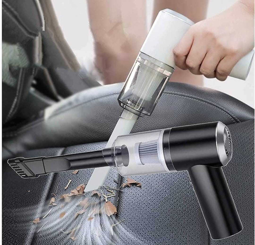 Mini Aspiradora Inalambrica 3-en-1 Auto Escritorio y Teclado