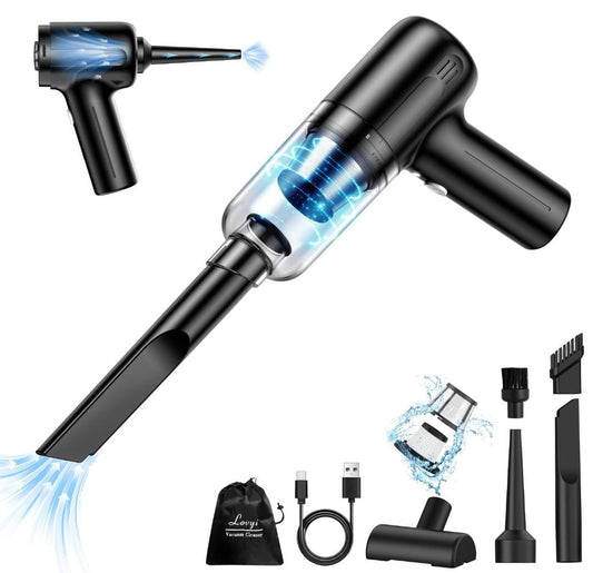 Mini Aspiradora Inalambrica 3-en-1 Auto Escritorio y Teclado