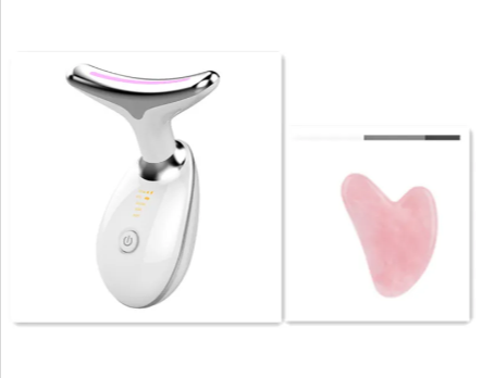 Masajeador para cuello con luz led, reafirma la piel y reduce arrugas